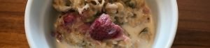 Banana and Raspberry Baked Porridge