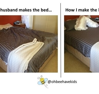 How I Do Things Vs. How My Husband Does Things