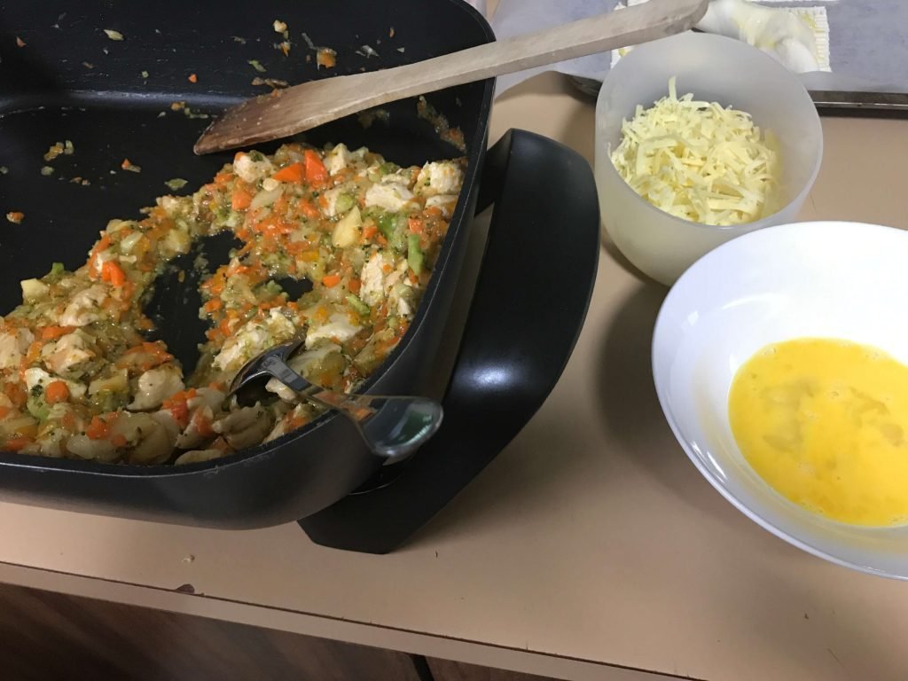 Home-Made Chicken Pasties with Vegetables