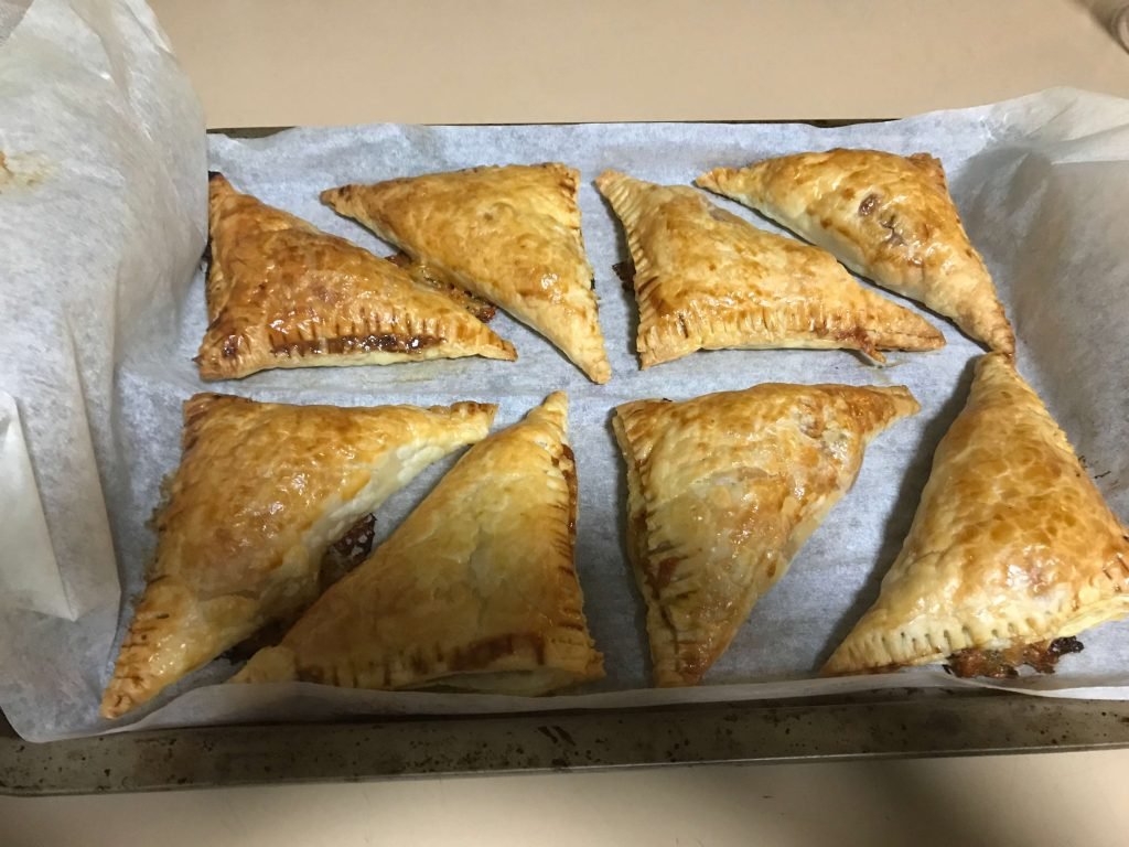 Home-Made Chicken Pasties with Vegetables